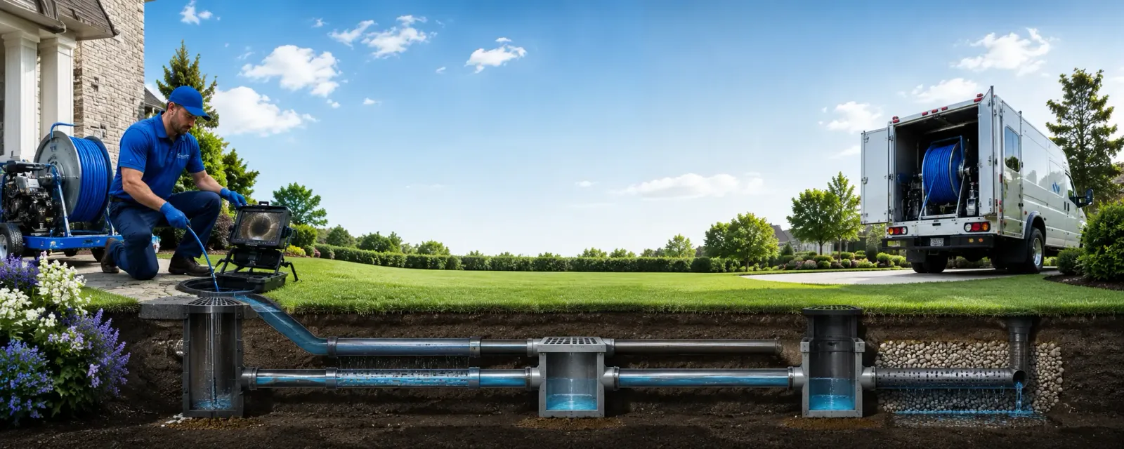 Outdoor drain cleaning information for Auburn, MA